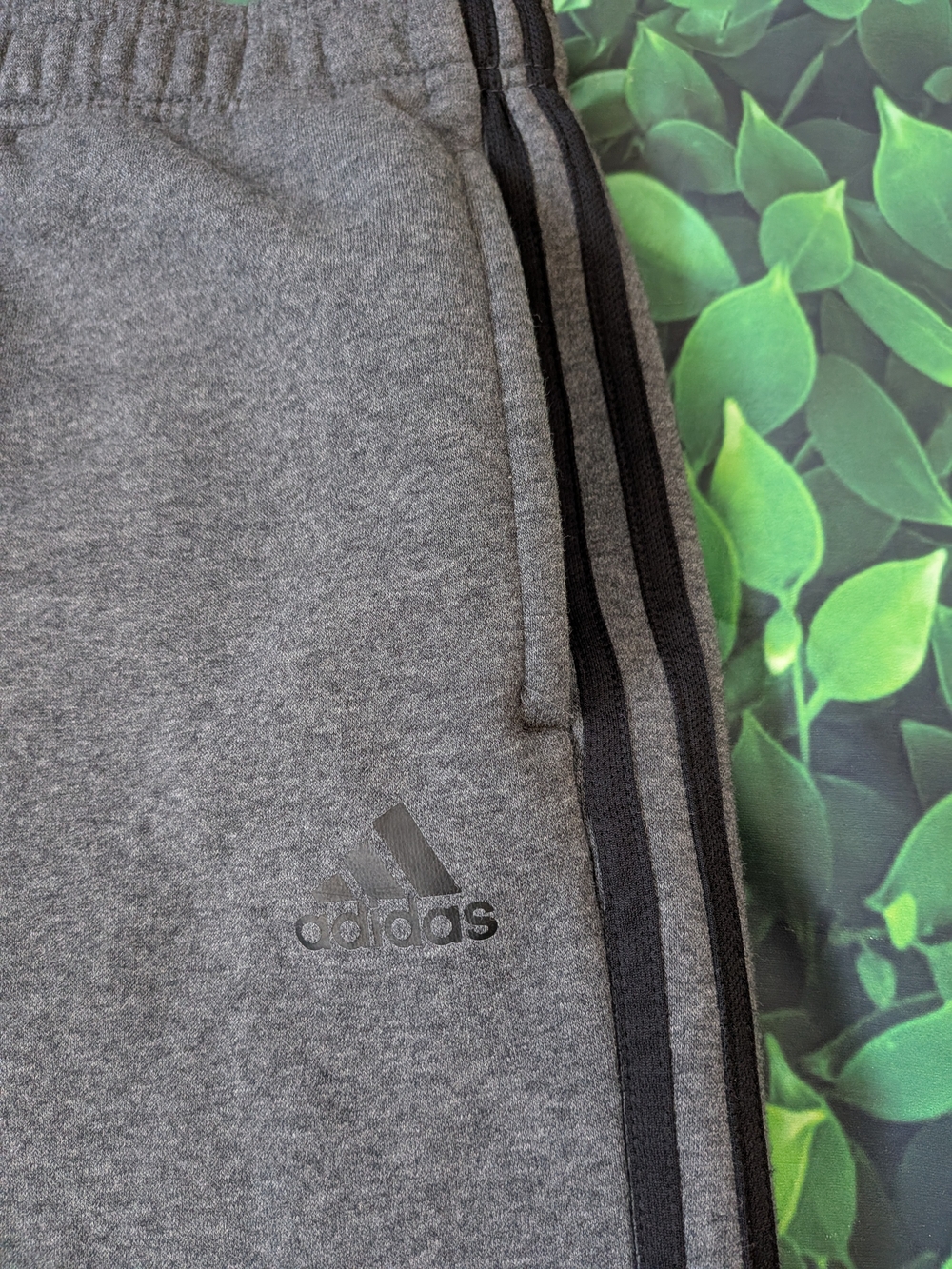 Adidas Men's Gray Athletic Tracksuit Sweat Pants - Picture 2 of 6